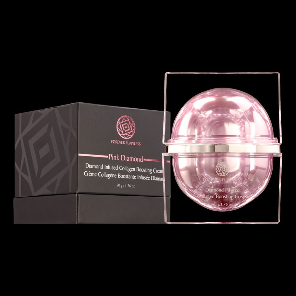FOREVER FLAWLESS-PINK DIAMOND INFUSED COLLAGEN BOOSTING CREAM-1.76 oz-NEW-SEALED